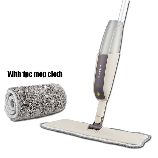 Spray Floor Mop with Reusable Microfiber Pads - one mop image