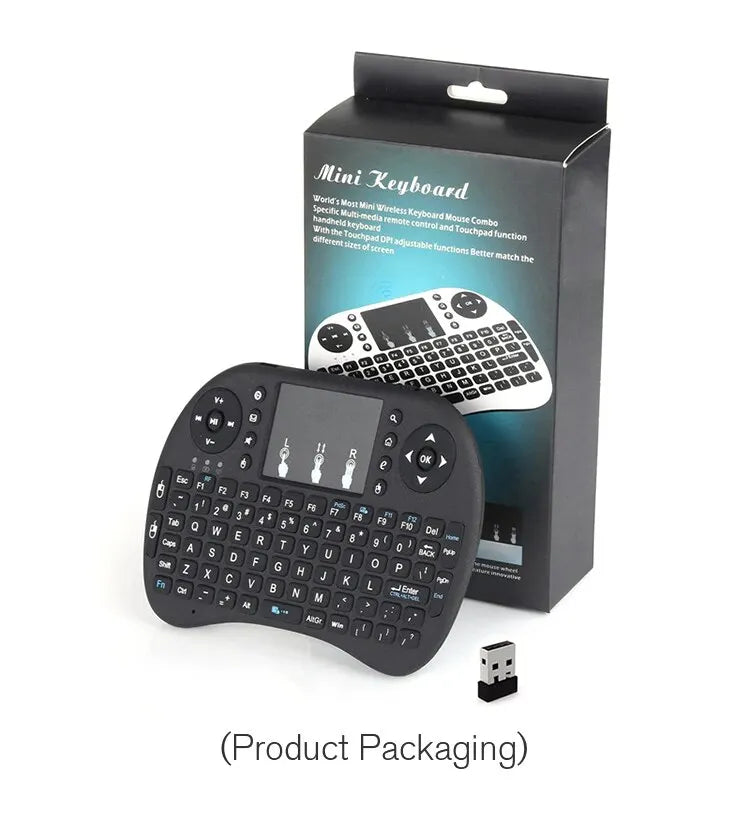 I8 Mini Wireless Keyboard 2.4G Air Mouse Remote Touchpad Use Dry Battery for Android TV Box PC Wireless Keyboard image 2