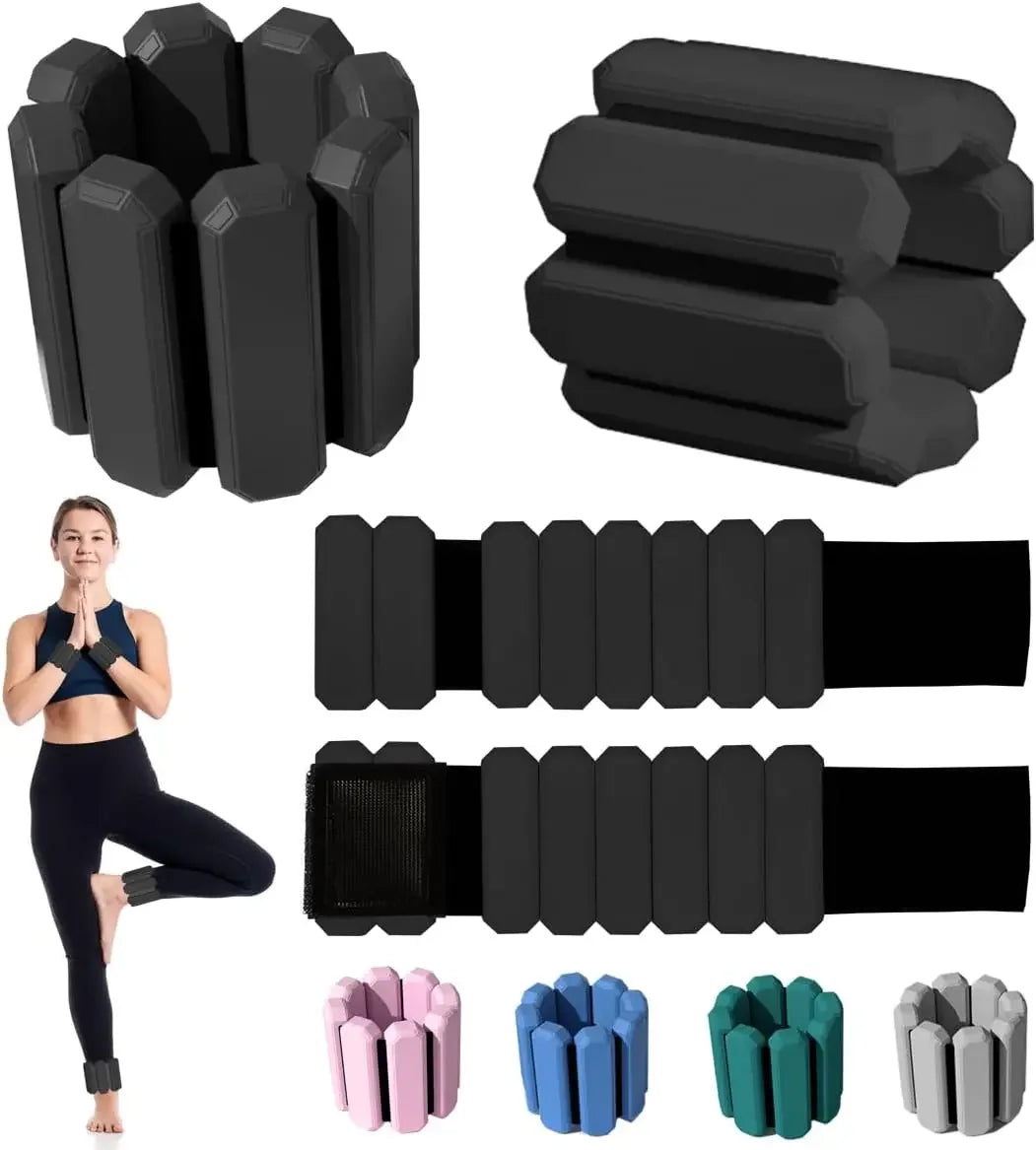 Weighted Bracelets for Yoga & Fitness – Adjustable Wrist & Ankle Weights for Enhanced Workouts - 2pc 450g 2 image