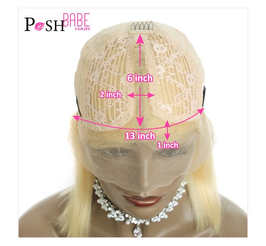 Honey Blonde Color Remy Brazilian Straight Lace Front Human Hair image 6