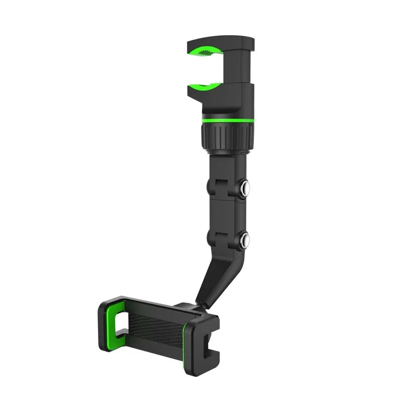 360¬∞ Rotatable Rearview Mirror Phone Holder ‚Äì Retractable Car Phone Mount for All Vehicles image 0