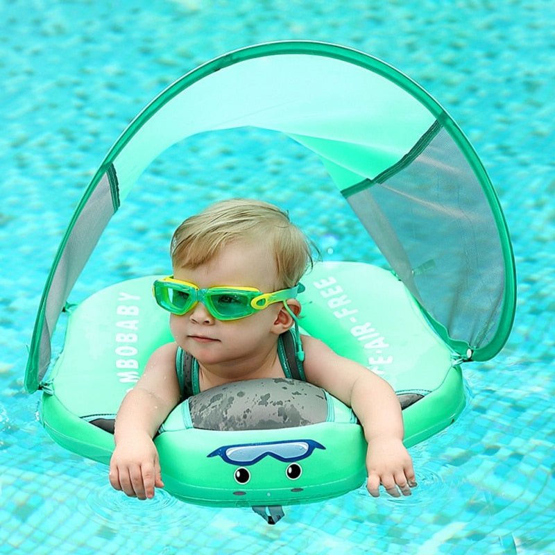 Solid Non-inflatable Baby Swimming Ring With Awning For Kids Children Boy Girls | Swimming Pool Trainer Float with Sunshade image 17