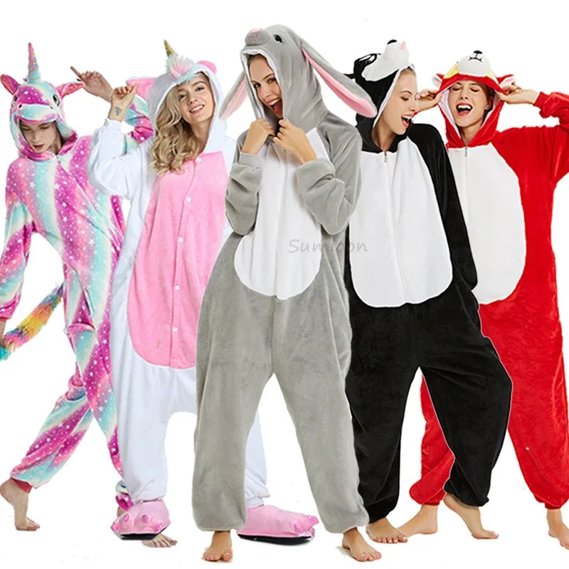 Kigurumi Unicorn Pajamas ‚Äì Kids‚Äô Animal Onesies for Boys & Girls, Warm Winter Homewear image 4