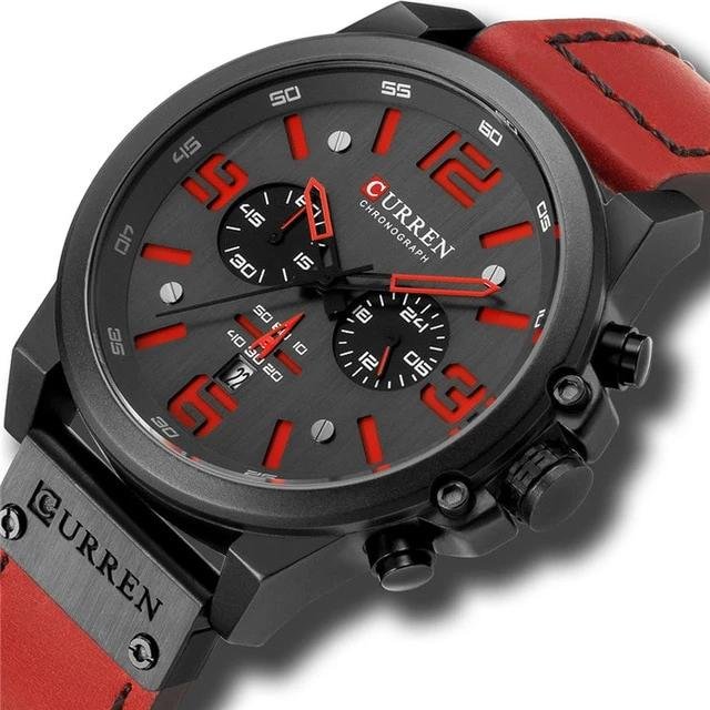 Mens Luxury Water Resistant Chronograph Sports Watch image 2
