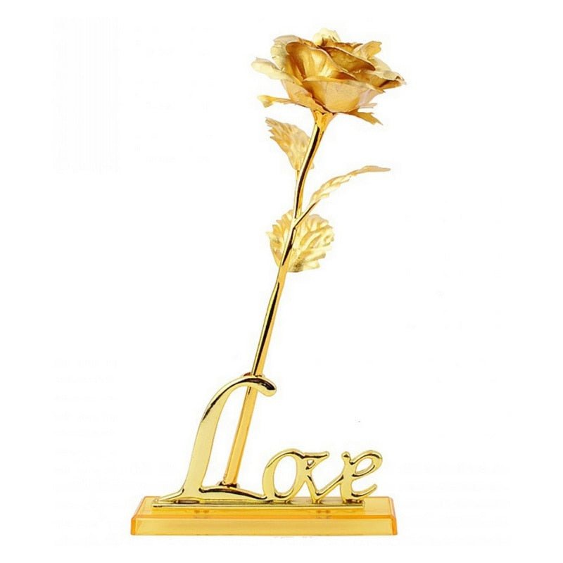 24K Foil Plated Golden Rose image 51