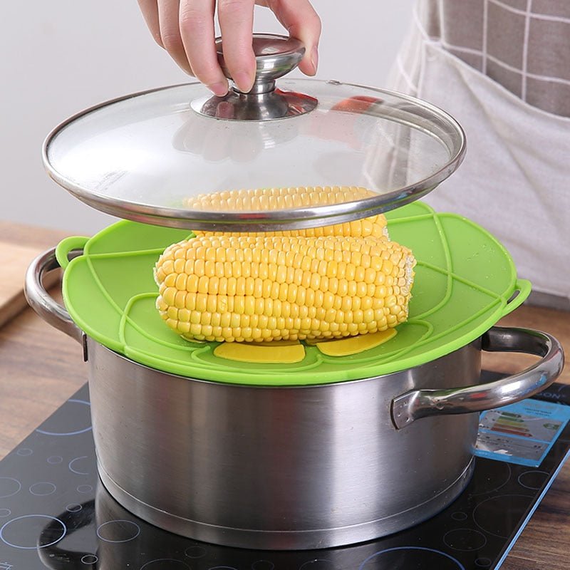 Silicone Lid Spill Stopper Cover For Pots and Pans image 15