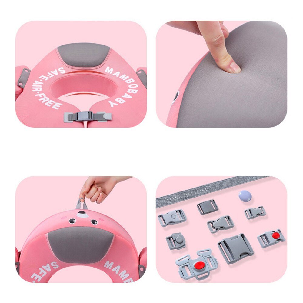 Non-Inflatable Solid Baby Float Swimming Ring Swim Float Waist Float Ring Floats Pool Toys Swim Trainer for Boys and Girls image 8