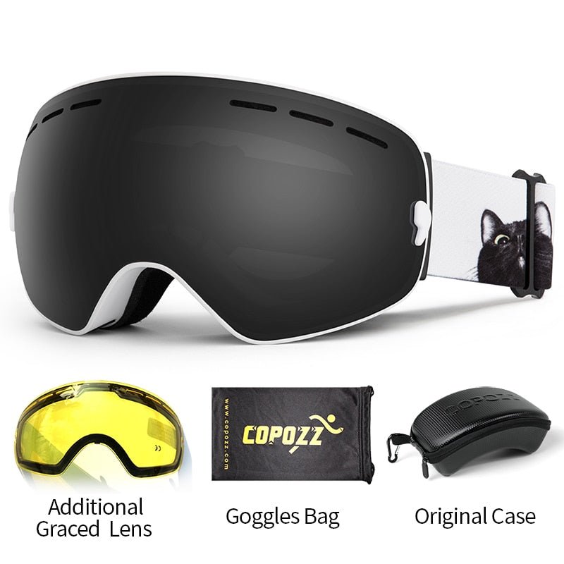 COPOZZ Anti Fog Snowboard Ski Goggles Mask image