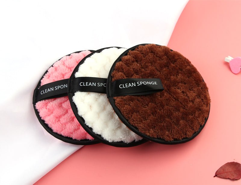 Facial Cleansing Microfiber Cloth Pads | Cotton Facial Makeup Remover Puff image 0