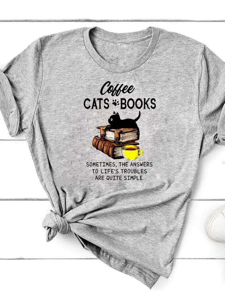 Paw Cat Dog Love Heart Graphic T-Shirt | Women‚Äôs Summer Fashion Short Sleeve Tee image 46