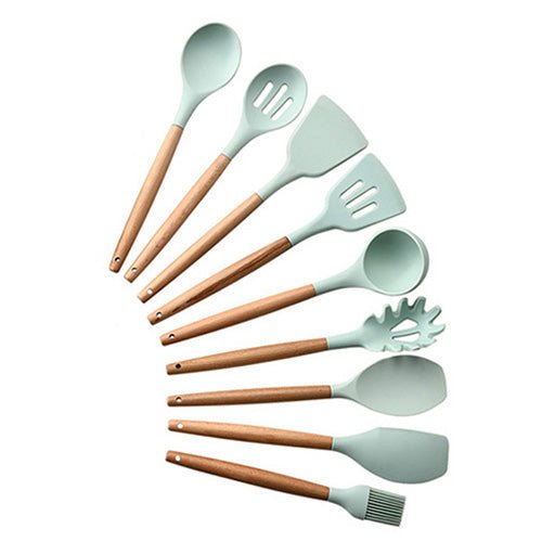 Heat Resistant Non-Stick Silicone Kitchenware Cooking Utensils Set With Storage Box Tools image 3