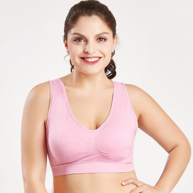 Jerrinut Seamless Breathable Wireless Push Up Bra Underwear With Pads image