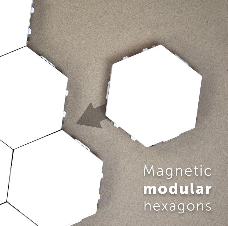 Quantum LED Hexagonal Lamps | Touch Sensitive Modular Wall Decoration Lighting System image 4