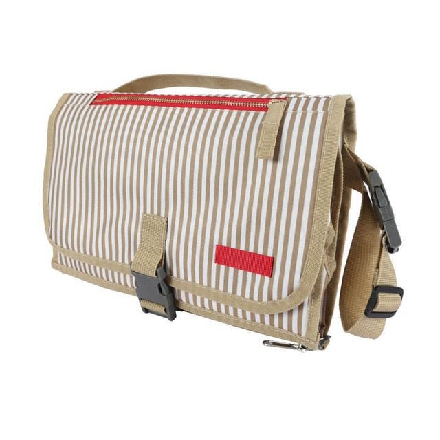 Waterproof Multifunction Portable Travel Baby Folding Diaper Bag - 3 in 1 image 11