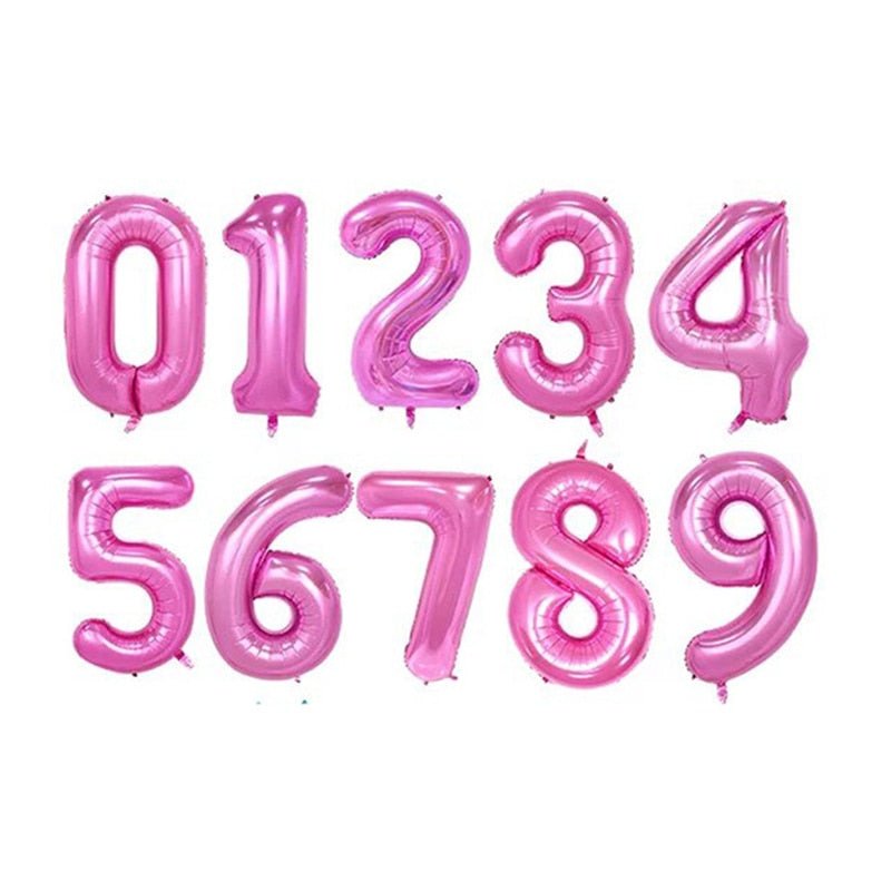 Big Foil Birthday Helium Number Party Decorations Kids Toy Figures Wedding Air Balloons image 17