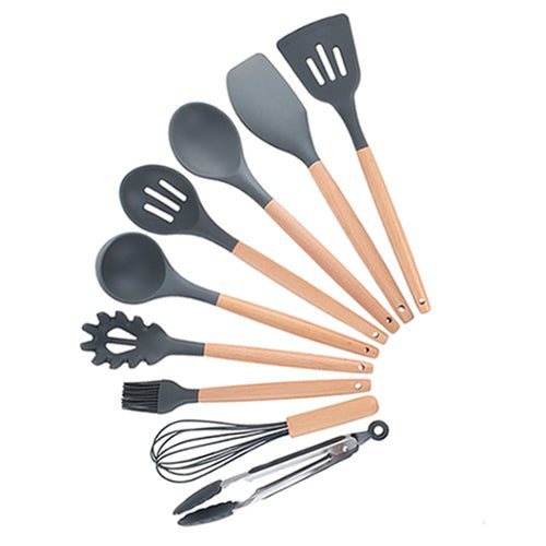 Heat Resistant Non-Stick Silicone Kitchenware Cooking Utensils Set With Storage Box Tools image 44