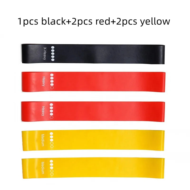 Yoga and Exercise Resistance Bands Set ‚Äì 5 Durable Bands for Strength, Flexibility, and Fitness Training - 5Pcs 2 image