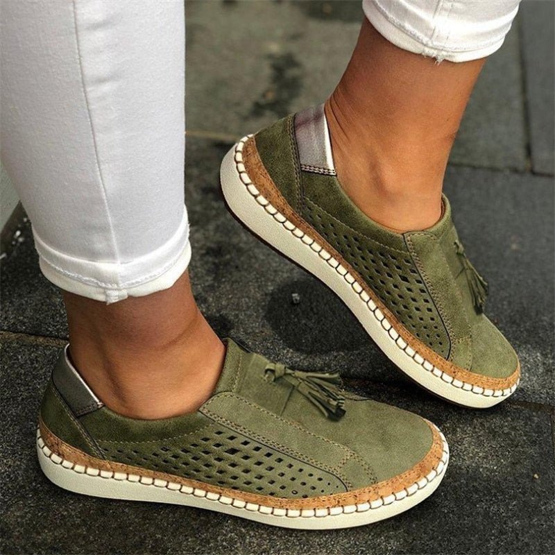 Hand-stitched Breathable Hollow-Out Women's Sneaker image 2