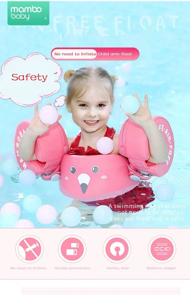 Solid Non-inflatable Baby Swimming Ring Float Swim Trainer Sunshade image 13