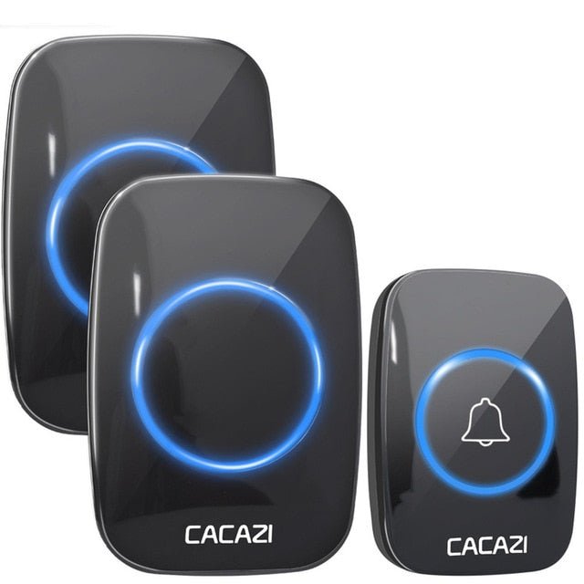 CACAZI Wireless Waterproof Doorbell – 60 Chimes, 110dB Loud, with Remote Control image 9