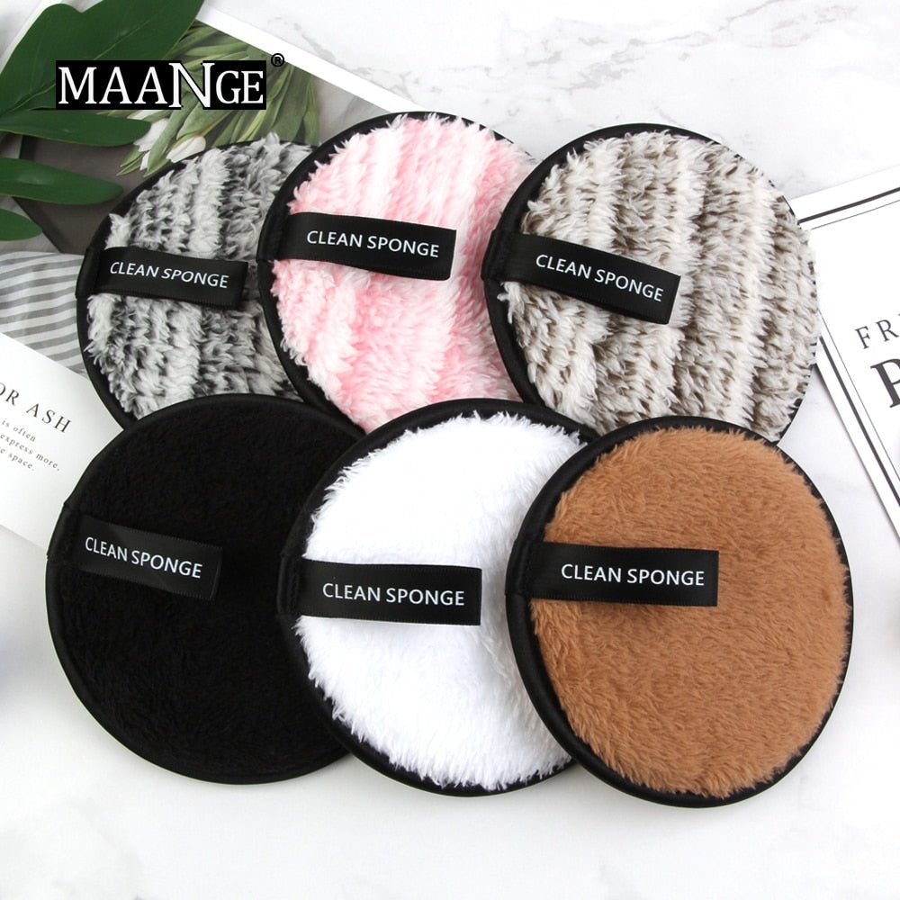 Facial Cleansing Microfiber Cloth Pads | Cotton Facial Makeup Remover Puff image 25