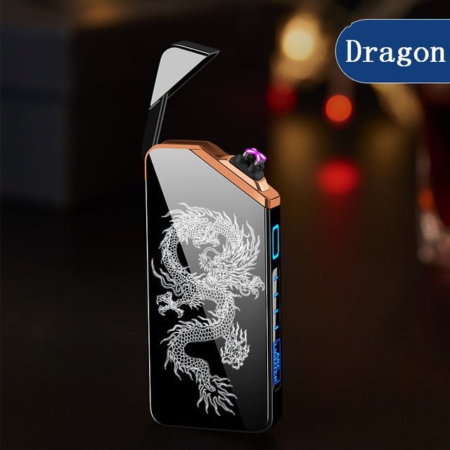 New Double Plasma Windproof Electric Arc Cigarette Lighter image 15