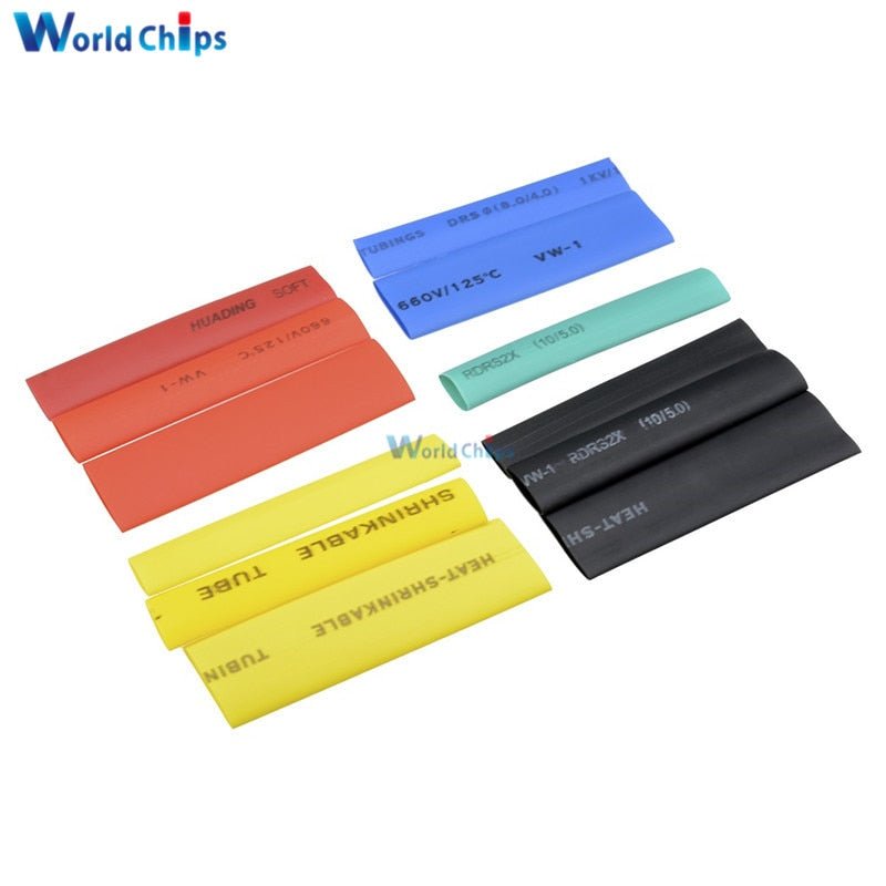 Polyolefin Heat Shrink Tubing Cable Sleeves Wrap | Heat Shrink Tubing Wire Wrap Cable Sleeve Assortment Electric Insulation Tube image 17