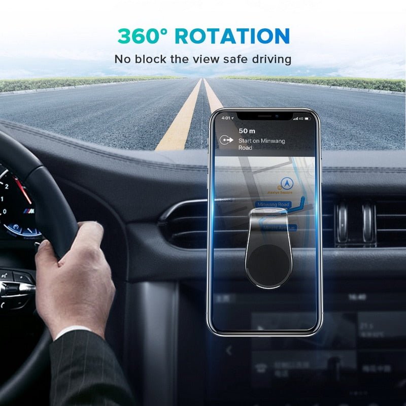GETIHU Metal Magnetic Car Phone Holder | Mini Air Vent Magnetic Clip Mount Mobile Phone Car Stand image 0