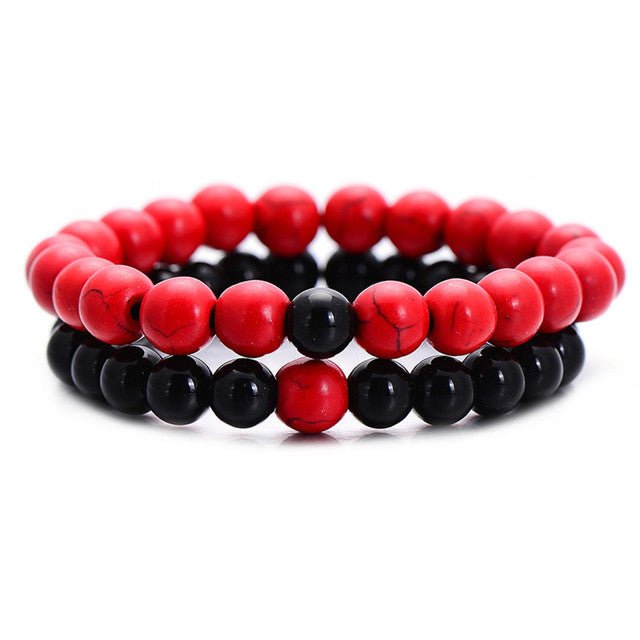 2Pcs/Set Couples Classic Natural Stone Beaded Bracelets image 25