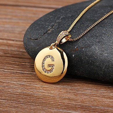 Top Quality Personalized Gold Letters Women and Girls Initial Letter Necklace - G image