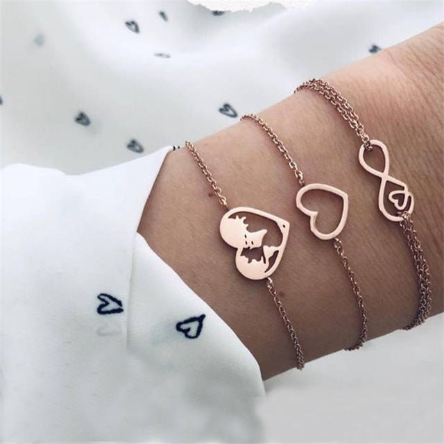 Turtle Heart Pearl Wave LOVE Crystal Marble Charm Bracelets for Women image 49