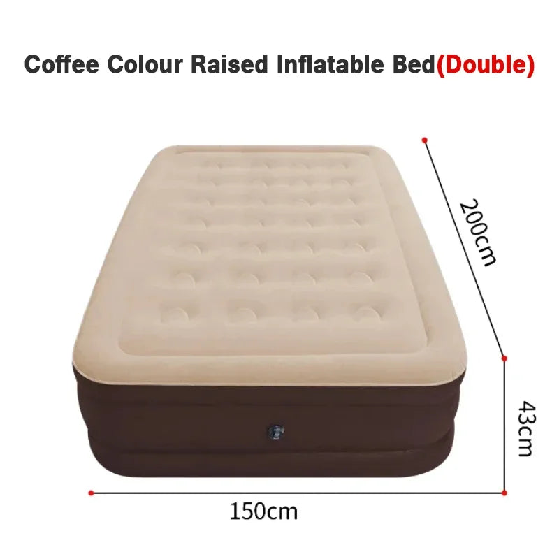Elevated Air Mattress with Built-In Electric Pump & Pillow – Perfect for Home, Guests & Camping image 15