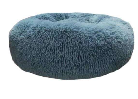 Super Soft Washable Dog and Cat Pet Bed - Blue, 80cm image