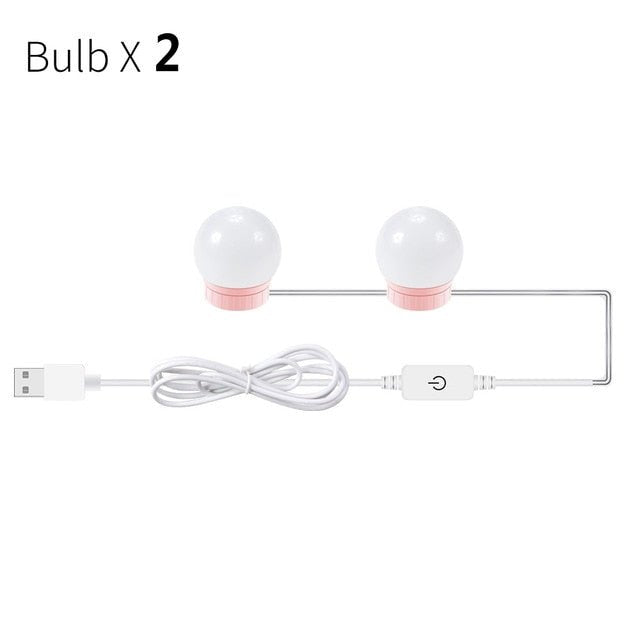 LED Makeup Mirror Light Bulb | Stepless Dimmable Wall Lamp Kit for Dressing Table image 5