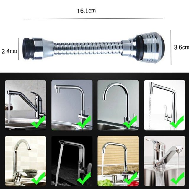 Water Saving Bathroom Kitchen Gadgets 2 Modes 360 Rotatable Bubbler High Pressure Faucet Extender Water Saving Bathroom Kitchen Accessories Supplies image 12
