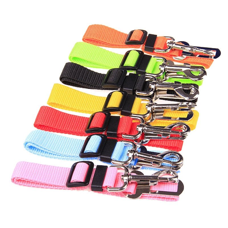 Pet Dog and Cat Car Seat Belt | Adjustable Harness Seatbelt | Lead Leash for Small Medium Dogs Travel Clip image 1