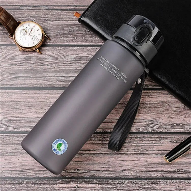 Brand BPA Free Leak Proof Sports Water Bottle High Quality Tour Hiking Portable My Favorite Drink Bottles 400ml 560ml - 560ml, Grey image