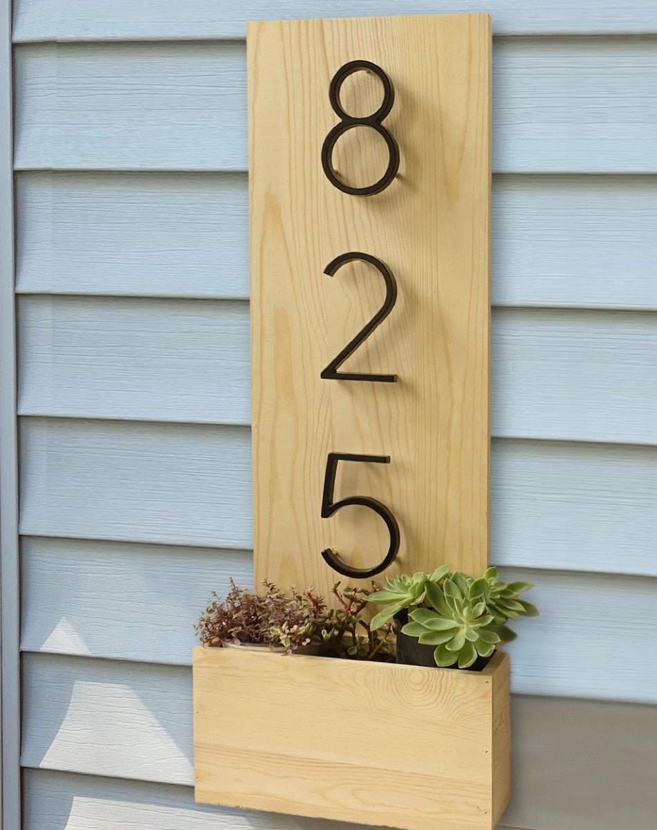 125mm Big Modern Floating House Number and Letters image 29