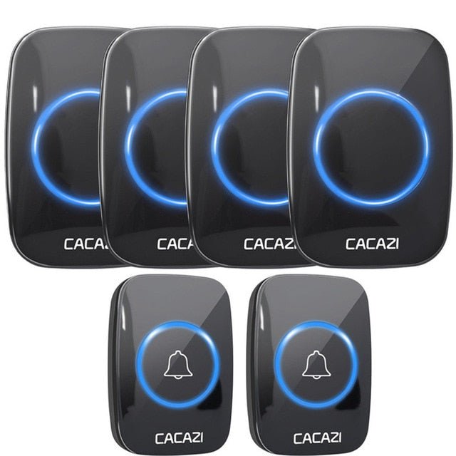 CACAZI Wireless Waterproof Doorbell – 60 Chimes, 110dB Loud, with Remote Control image 8