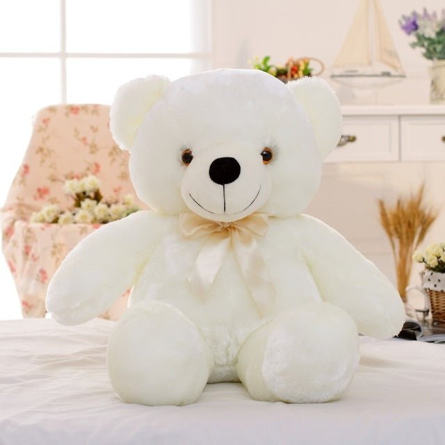 Luminous 30/50/80cm Creative Light Up LED Teddy Bear - 80cm white LED image