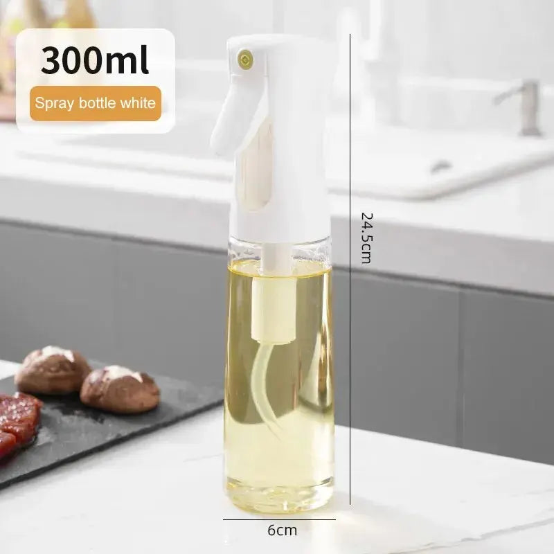Oil Spray Bottle ‚Äì 200/300/500 ML Edible Olive Oil Spray Pot for Kitchen, Air Fryer, and Household Use - 1pc 300ml white image