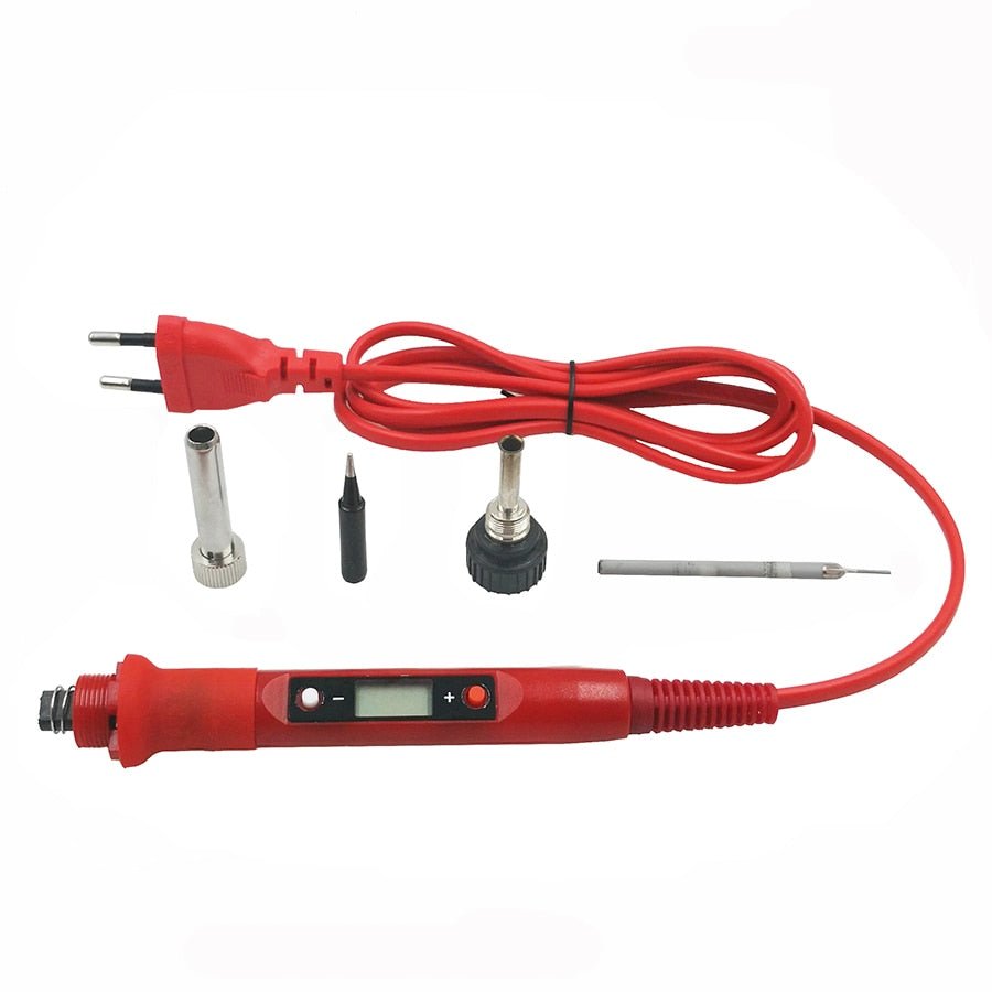 80W Digital Electric Soldering Iron 220V 110V Temperature Adjustable LCD display Solder welding iron tool kit image 34
