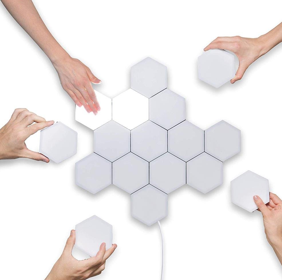 Quantum LED Hexagonal Lamps | Touch Sensitive Modular Wall Decoration Lighting System image 8