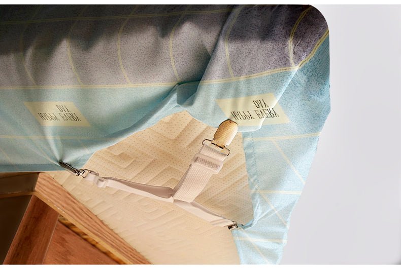 4Pcs/Set Bedsheet Clip and Fastener | Elastic Non-slip Clip and Blanket Gripper image 1