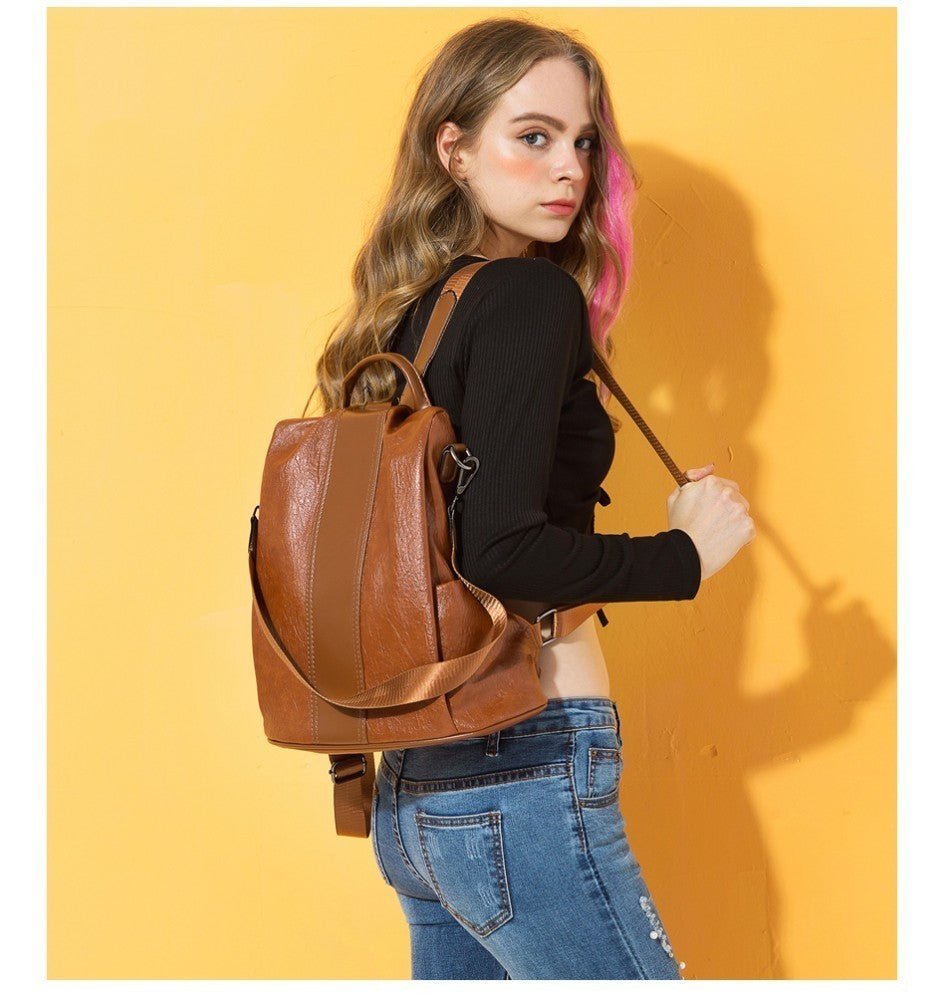 HERALD Women Quality Leather Backpack image 2