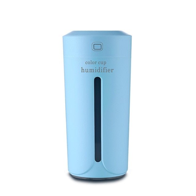 Ultrasonic Air Humidifier & Essential Oil Diffuser with Night Light - Blue image