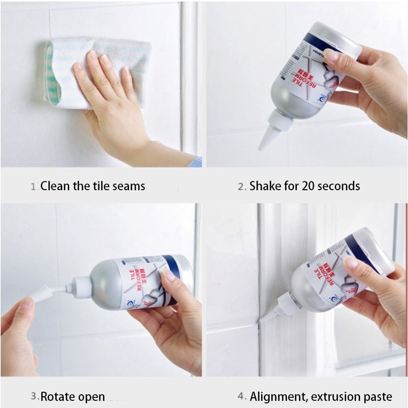 Tile Gap Refill Agent |Tiles Reform Coating Mold Cleaner |Tile Sealer Repair Glue image 4