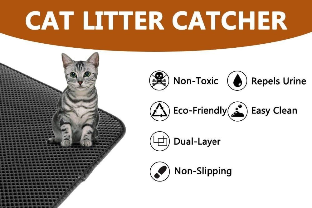 Double Layer WaterProof Cat Litter Mat image 6