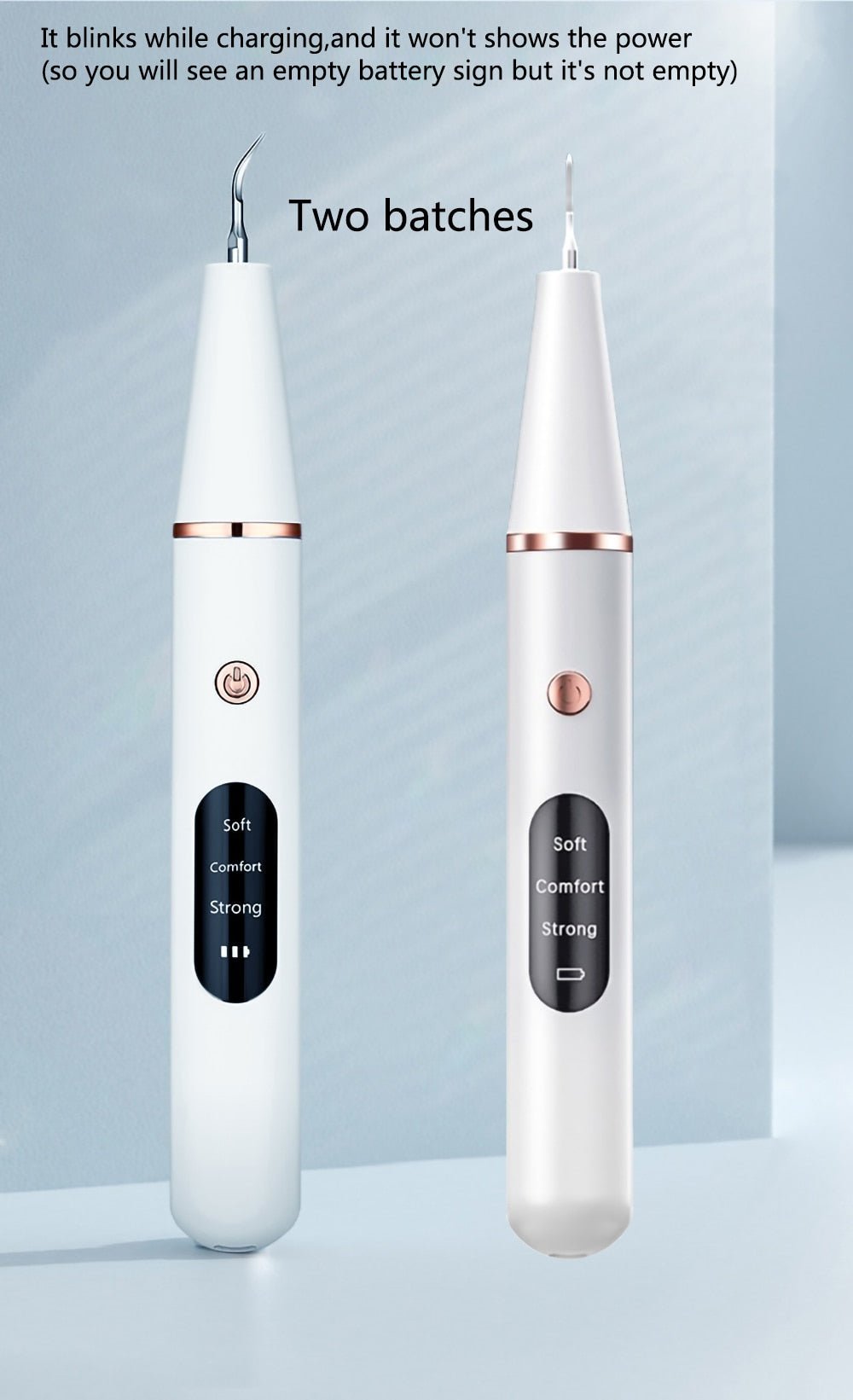 Portable Electric Sonic Dental Calculus Scaler Oral Teeth Tartar Remover Plaque Stains Teeth Whitening with LED image 1