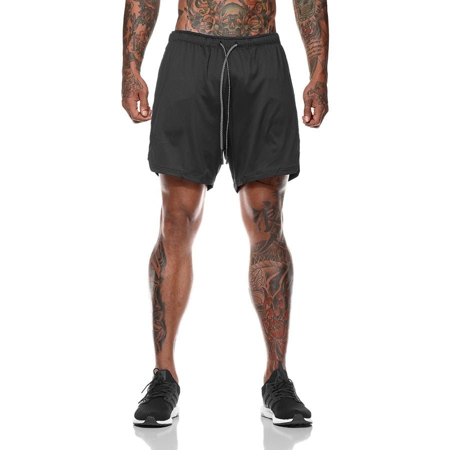 Mens 2 in 1 Running Jogging and Leisure Shorts image 24